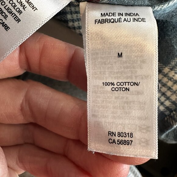 Men's Lucky Brand Size Med Flannel Shirt NWT - Picture 7 of 10